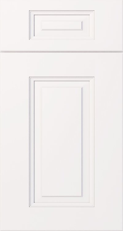 Aspen White cabinet door — by WoodArt Cabinets San Antonio