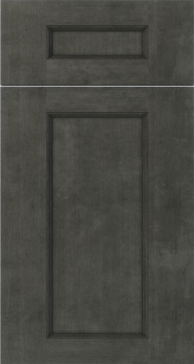 Double Smokey Ash cabinet door — by WoodArt Cabinets San Antonio