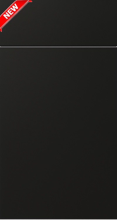 Matt Black cabinet door — by WoodArt Cabinets San Antonio