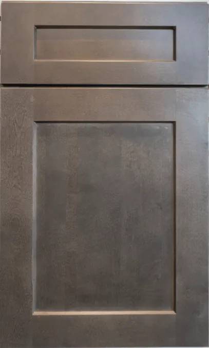 Shaker Cinder cabinet door — by WoodArt Cabinets San Antonio