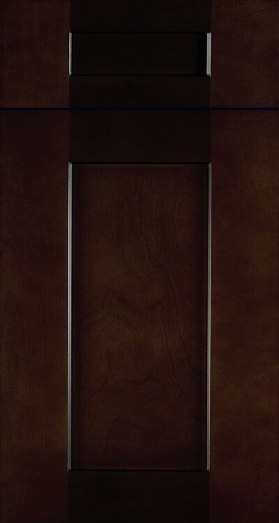 Shaker Espresso cabinet door — by WoodArt Cabinets San Antonio