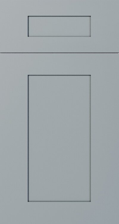 Shaker Gray cabinet door — by WoodArt Cabinets San Antonio