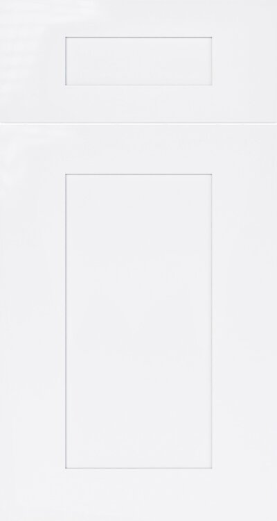 Shaker White cabinet door — by WoodArt Cabinets San Antonio