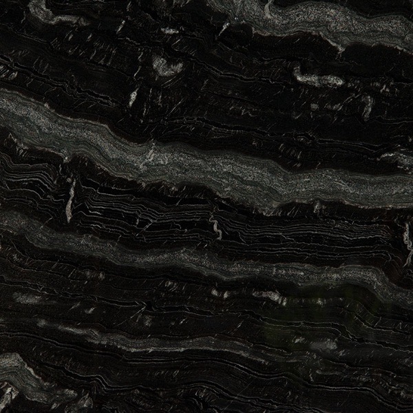 Agatha Black granite countertop slab — MSI Surfaces — WoodArt Cabinets San Antonio
