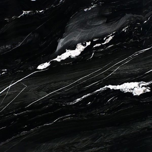 Andes Black quartzite countertop slab — MSI Surfaces — WoodArt Cabinets San Antonio