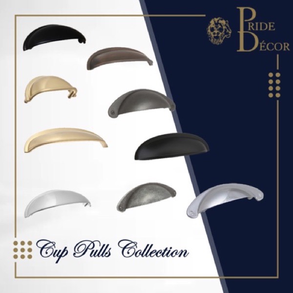 Cup Pulls Collection — Pride Industrial decorative hardware