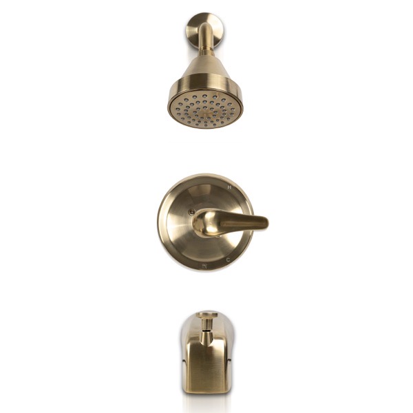 1-Handle 1-Spray Tub And Shower 608 Brushed Gold — MSI Surfaces faucet