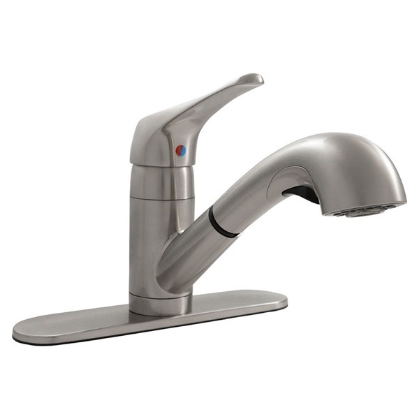 1-Handle Pull-Out Sprayer Kitchen Brushed Nickel — MSI Surfaces faucet