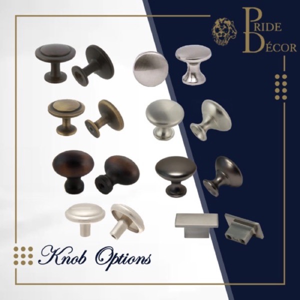 Knob Options — Pride Industrial decorative hardware