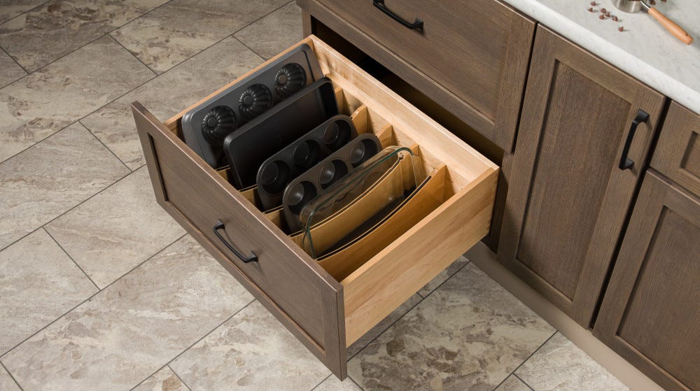 Craftsman Adjustable Deep Drawer Divider Insert 4WDIVCC — by Rev-a-Shelf