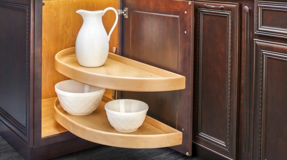 Natural Wood Half-Moon Organizer LD-4NW — by Rev-a-Shelf