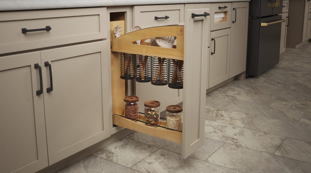 Craftsman Utensil Pullout Organizer 448UTCC-BCSC — by Rev-a-Shelf