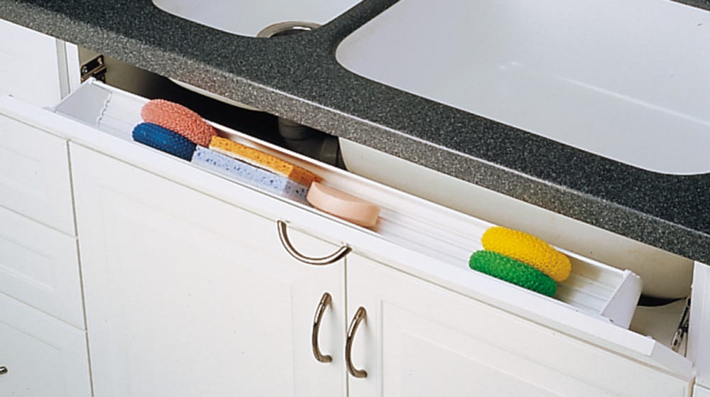 Cut-to-Size Sink Front Tip-Out Trays 6551 — by Rev-a-Shelf