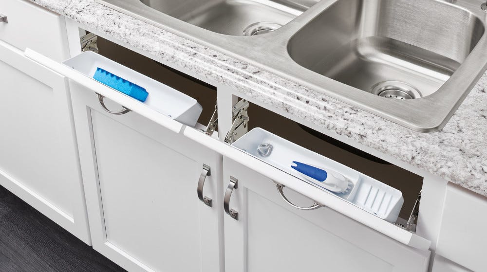Molded Sink Front Tip-Out Trays 6572 — by Rev-a-Shelf