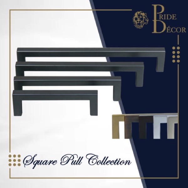 Square Pulls — Pride Industrial decorative hardware