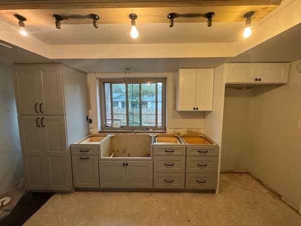 Granite kitchen island