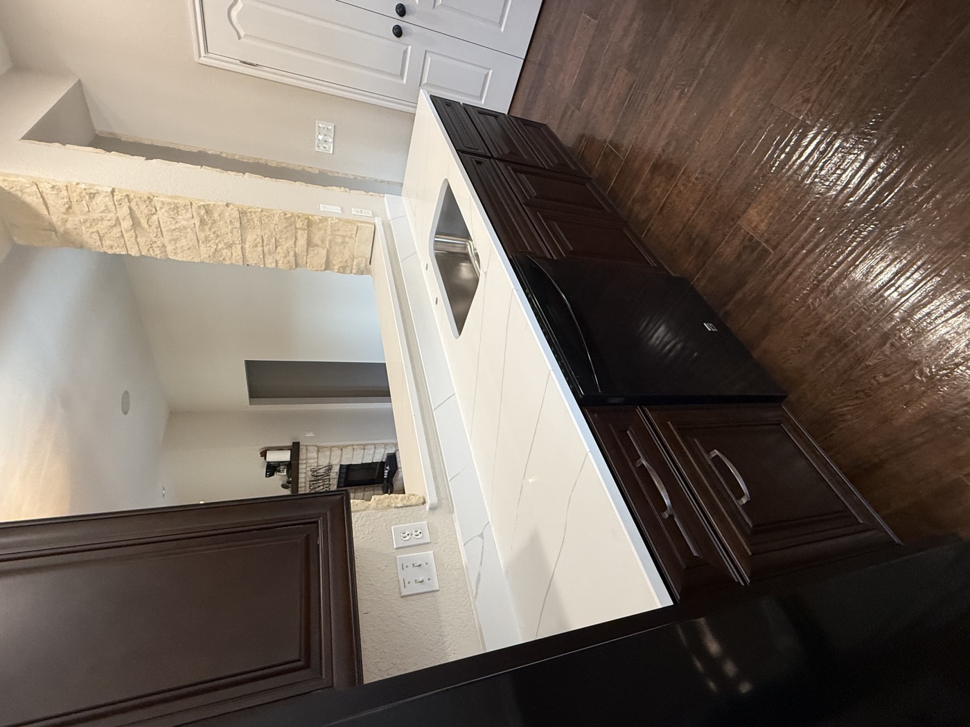 Granite countertop installation San Antonio — natural stone slab — by WoodArt Cabinets